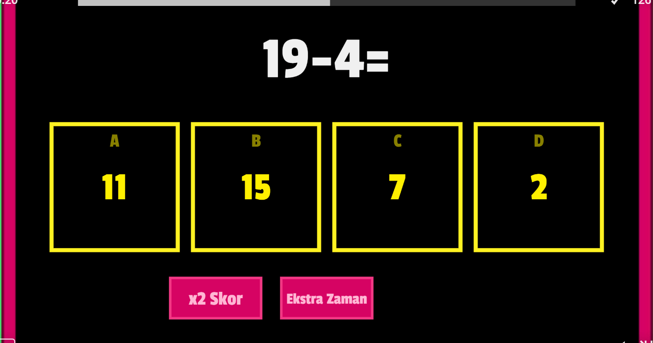 Çıkarma İşlemi Testi Çöz