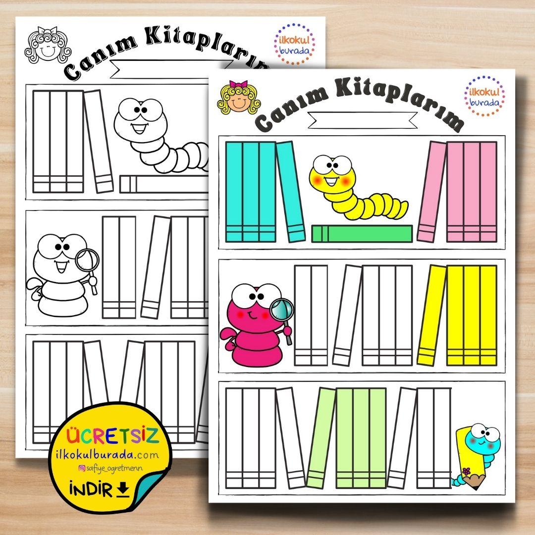 Kitap Kurdu Okudukça Boyuyorum - Kitap Okuma Takip Çizelgesi