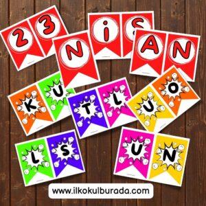 23 Nisan Flamalar- Bayraklar-Süslemeler