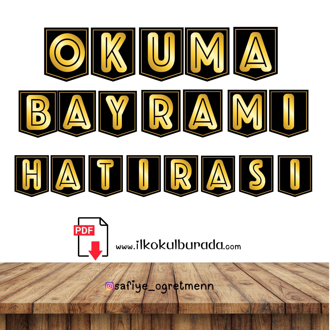 Okuma Bayramı Hatırası Yazılı Flamalar- Okuma Bayramı Etkinlikleri
