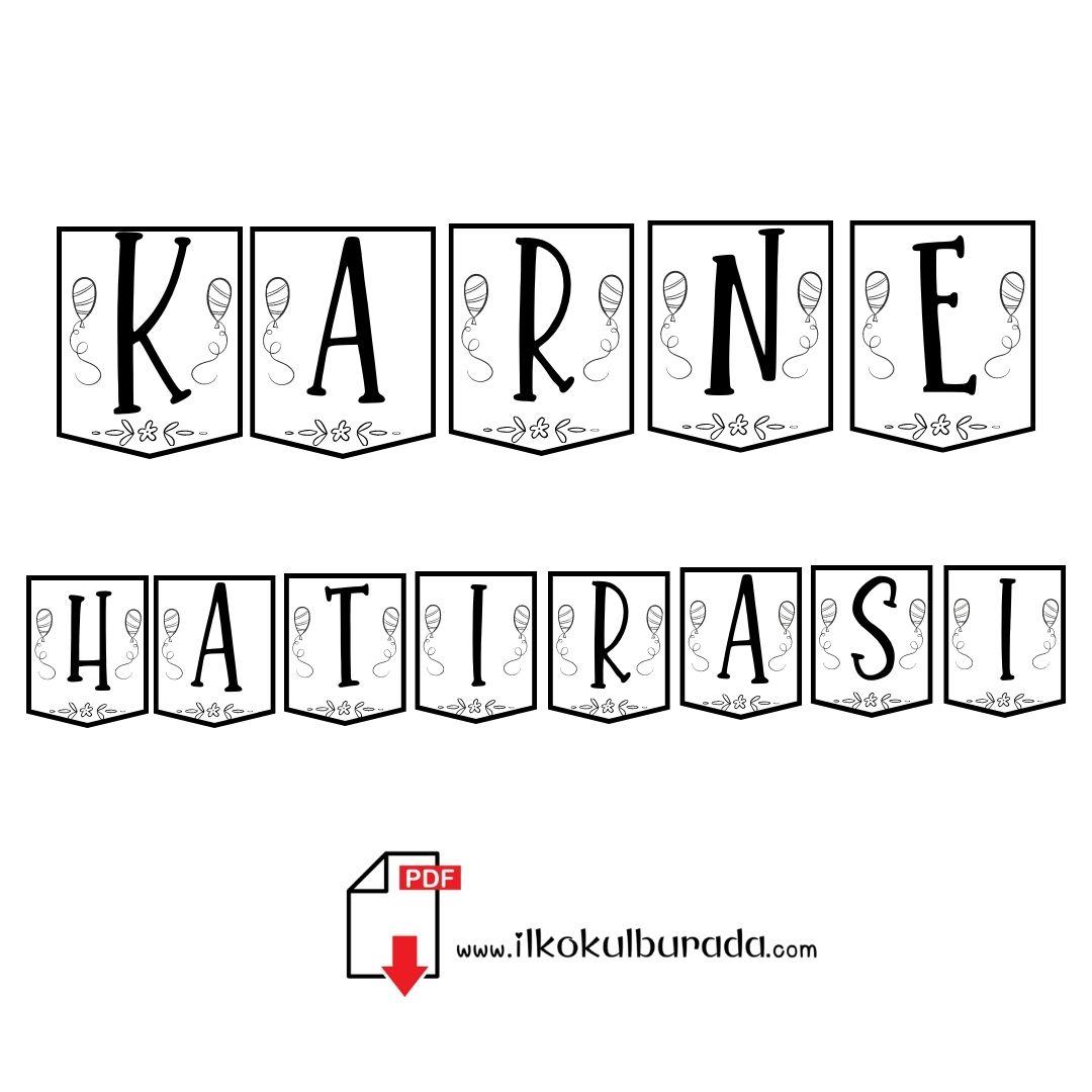 Karne Hatırası Yazılı Flamalar-Renksiz