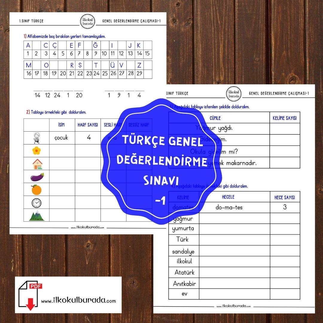 Türkçe Genel Değerlendirme Sınavı-1