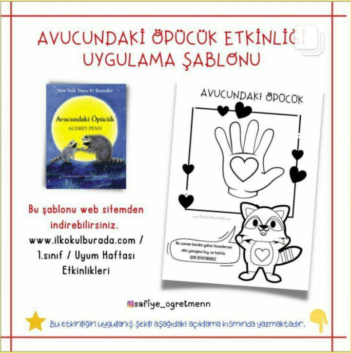 1.Sınıf Uyum Haftası Etkinlikleri- Avucundaki Öpücük Etkinliği