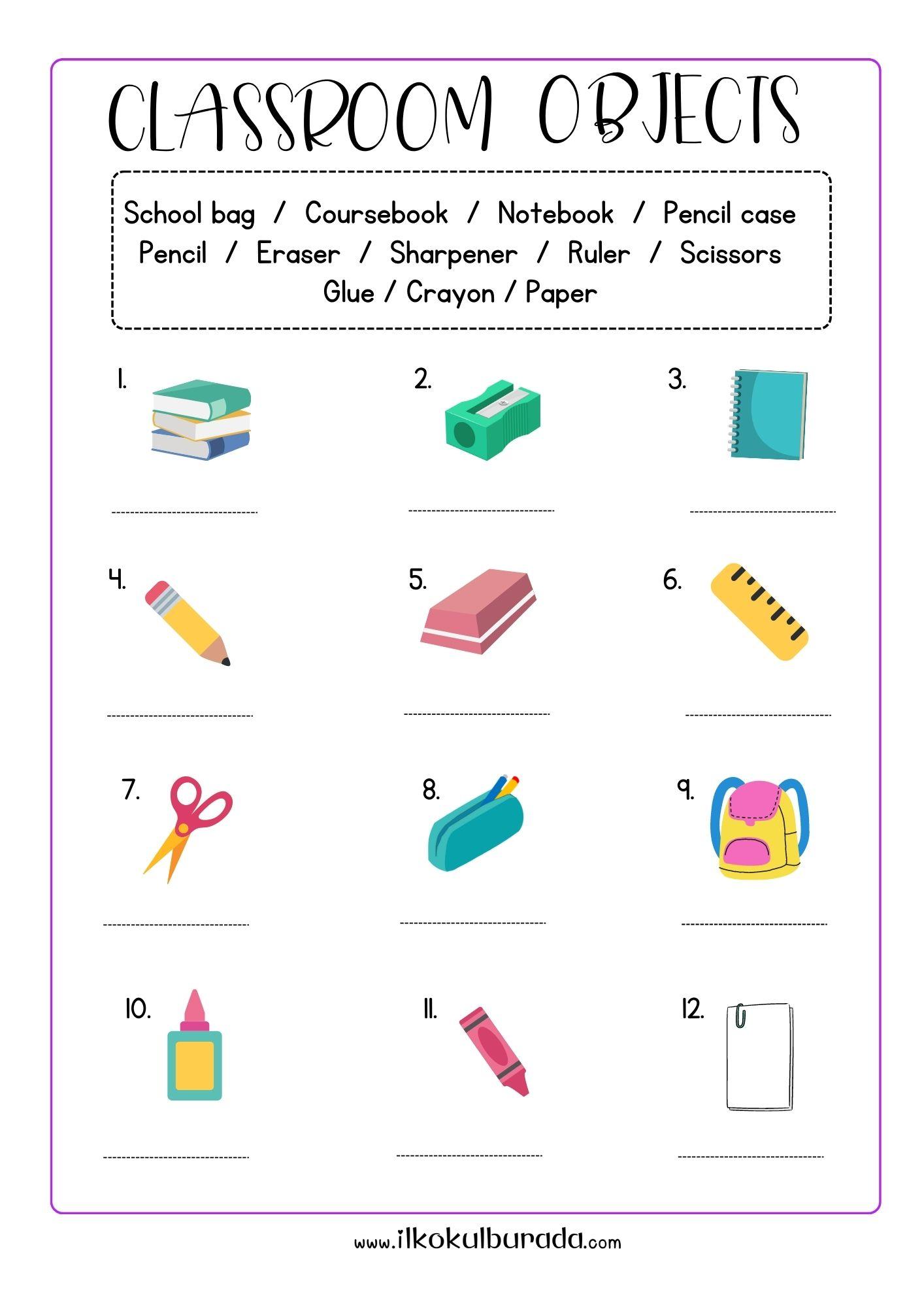 2.Sınıf İngilizce – Unit 4 – CLASSROOM OBJECTS