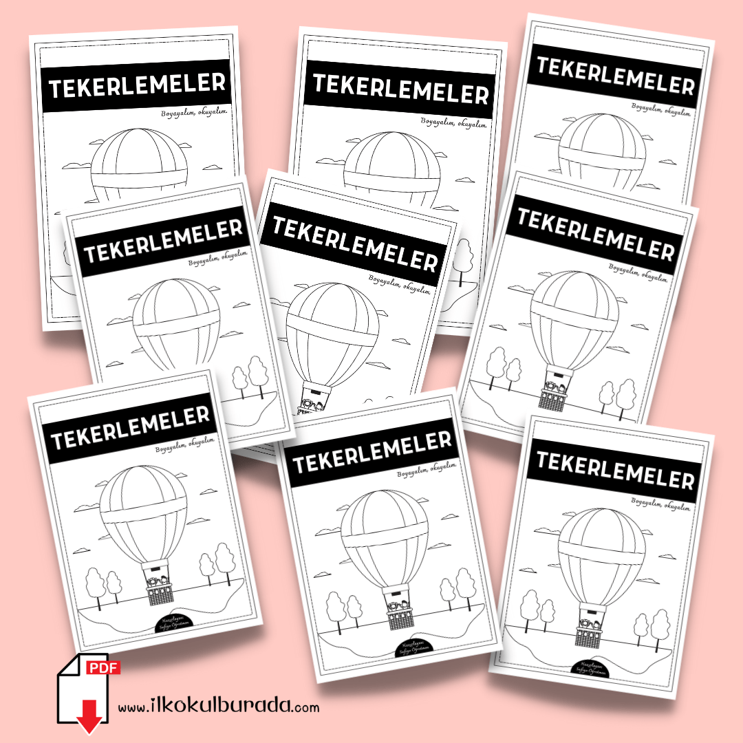Boyamalı Tekerlemeler Kitabı (Oku-Ezberle-Boya)