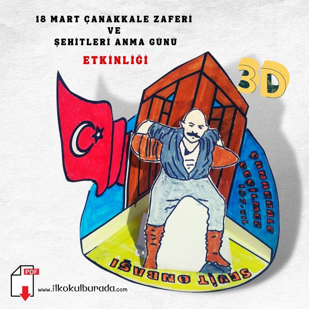 18 Mart Çanakkale Zaferi 3D Boyama Etkinliği